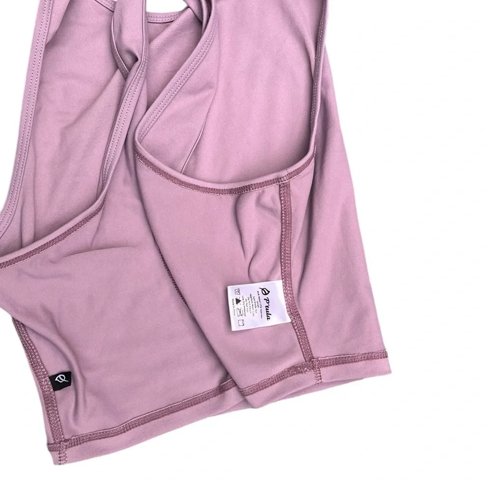 P'tula Lavender Purple Sports Bra Criss Cross Back Size Small